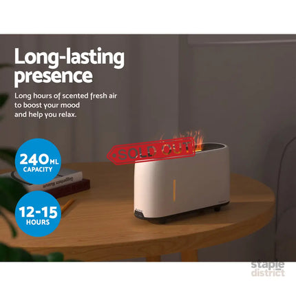 Devanti Aroma Diffuser Aromatherapy Flame 240ml - Appliances > Aroma Diffusers & Humidifiers > Aroma Diffusers