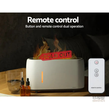 Devanti Aroma Diffuser Aromatherapy Flame 240ml - Appliances > Aroma Diffusers & Humidifiers > Aroma Diffusers