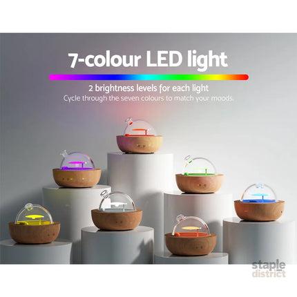 Devanti Aroma Diffuser Aromatherapy Glass 200ml - Appliances > Aroma Diffusers & Humidifiers > Aroma Diffusers