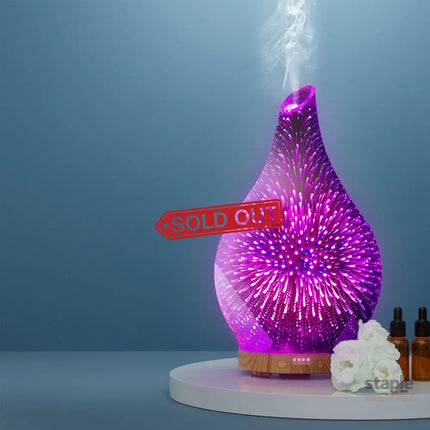 Devanti Aroma Diffuser Aromatherapy Humidifier 3D 100ml - Appliances > Aroma Diffusers & Humidifiers > Aroma Diffusers
