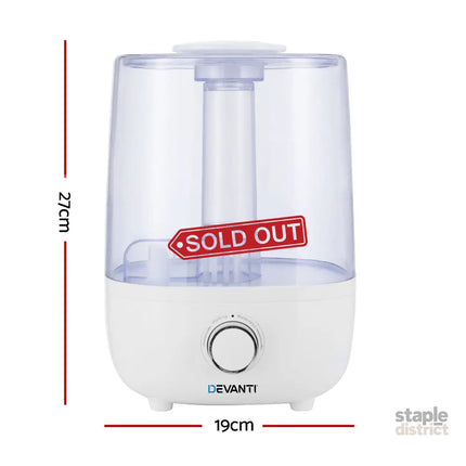 Devanti Aroma Diffuser Aromatherapy Humidifier 4L - Appliances > Aroma Diffusers & Humidifiers > Aroma Diffusers