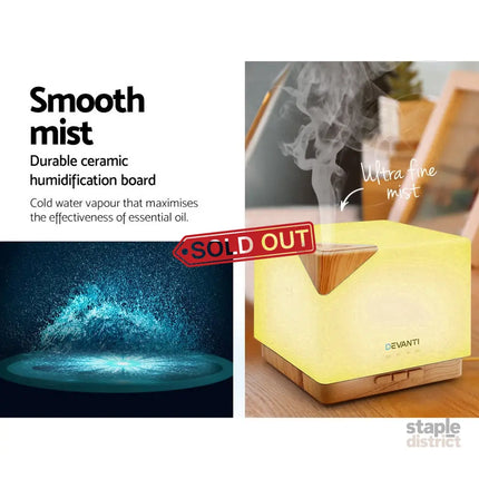 Devanti Aroma Diffuser Aromatherapy Humidifier 600ml - Appliances > Aroma Diffusers & Humidifiers > Aroma Diffusers
