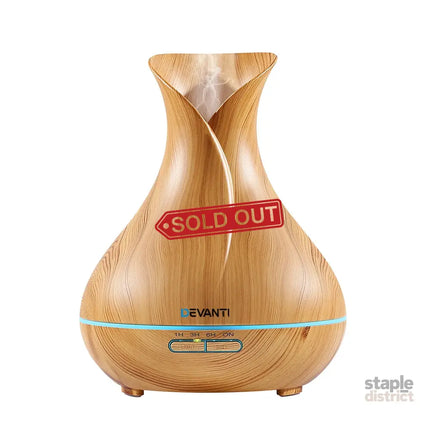 Devanti Aroma Diffuser Aromatherapy Light Wood 400ml - Appliances > Aroma Diffusers & Humidifiers > Aroma Diffusers