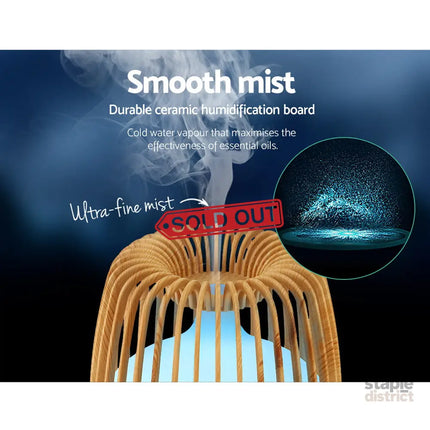 Devanti Aroma Diffuser Aromatherapy Remote 500ml - Appliances > Aroma Diffusers & Humidifiers > Aroma Diffusers