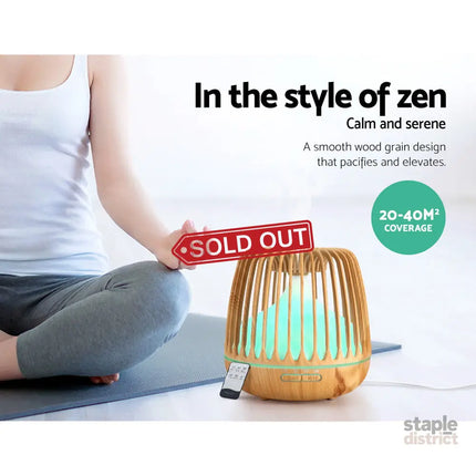 Devanti Aroma Diffuser Aromatherapy Remote 500ml - Appliances > Aroma Diffusers & Humidifiers > Aroma Diffusers