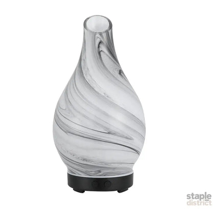 Devanti Aromatherapy Aroma Diffuser Essential Oil Humidifier LED Glass Marble - Appliances > Aroma Diffusers &