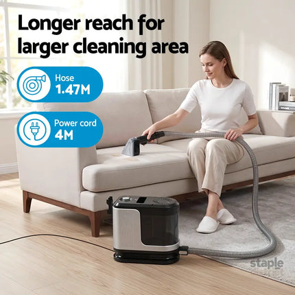 Devanti Carpet Washer Vacuum Cleaner 600W 13kpa Hose Self-Cleaning Function - Auto Accessories > Auto Accessories