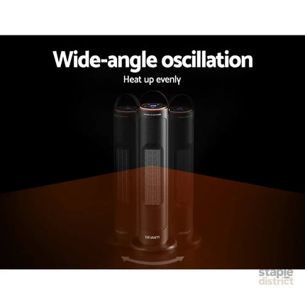 Devanti Ceramic Tower Heater 2000W - Appliances > Heaters > Electric Heaters