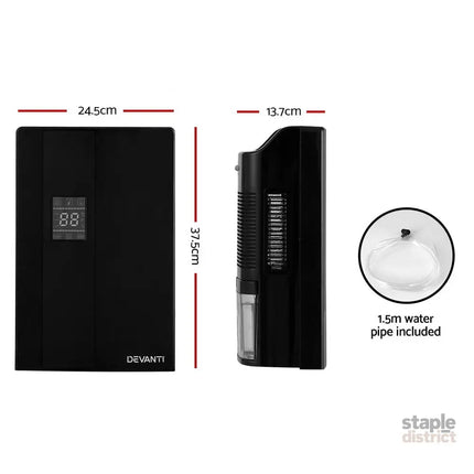 Devanti Dehumidifier 2L Air Purifier Black - Appliances > Aroma Diffusers & Humidifiers > Dehumidifiers