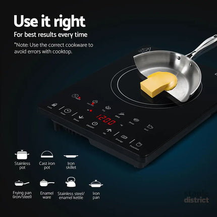 Devanti Electric Ceramic Cooktop 30cm - Appliances > Kitchen Appliances > Cooktops & Stoves