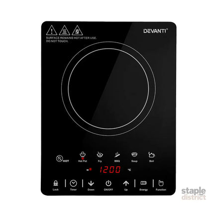 Devanti Electric Ceramic Cooktop 30cm - Appliances > Kitchen Appliances > Cooktops & Stoves