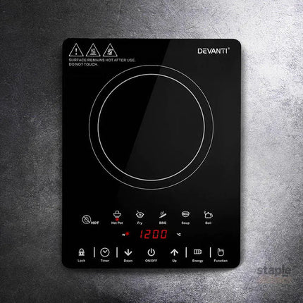 Devanti Electric Ceramic Cooktop 30cm - Appliances > Kitchen Appliances > Cooktops & Stoves