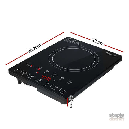 Devanti Electric Ceramic Cooktop 30cm - Appliances > Kitchen Appliances > Cooktops & Stoves