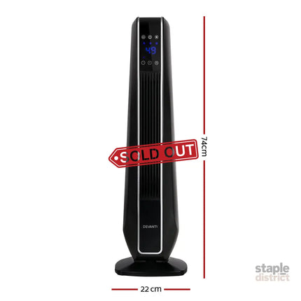 Devanti Electric Ceramic Tower Heater 2400W - Appliances > Heaters > Electric Heaters