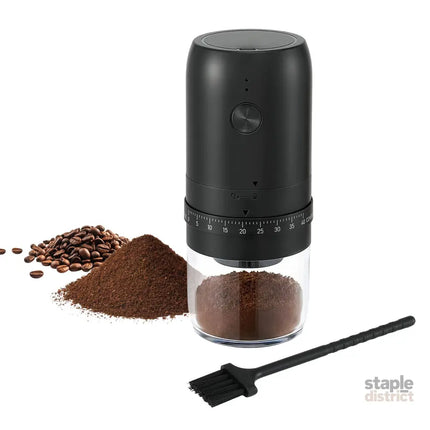 Devanti Electric Coffee Grinder USB-C Rechargeable Portable Coffee Bean Grinder with 40 Precise Grind Settings