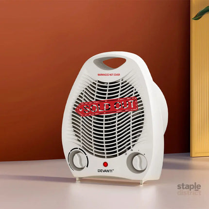 Devanti Electric Fan Heater 2000W - Appliances > Heaters > Electric Heaters