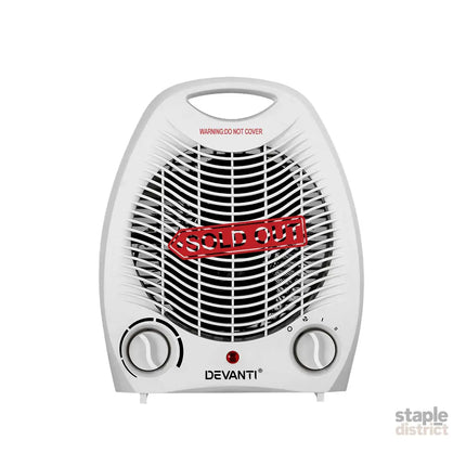 Devanti Electric Fan Heater 2000W - Appliances > Heaters > Electric Heaters