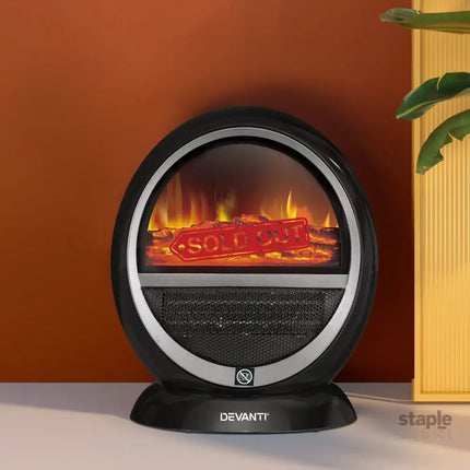 Devanti Electric Fireplace Fire Heaters 1500W - Appliances > Heaters > Electric Heaters