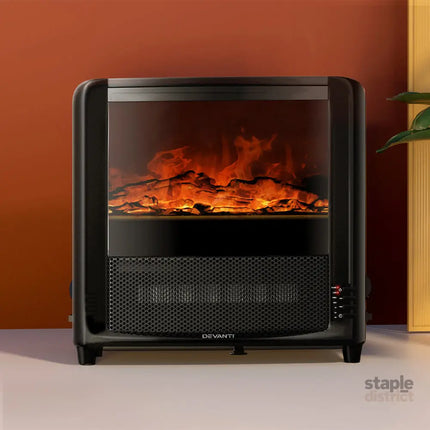 Devanti Electric Fireplace Fire Heaters 2000W - Appliances > Heaters > Electric Heaters