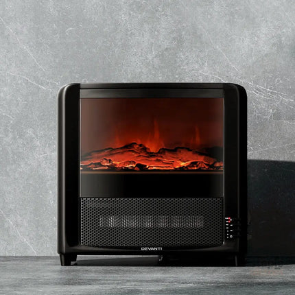 Devanti Electric Fireplace Fire Heaters 2000W - Appliances > Heaters > Electric Heaters