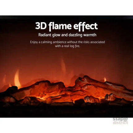 Devanti Electric Fireplace Fire Heaters 2000W - Appliances > Heaters > Electric Heaters