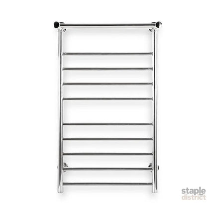 Devanti Electric Heated Towel Rail Rack 14 Bars Wall Mounted Clothes Dry Warmer - Home & Garden > Laundry & Cleaning >