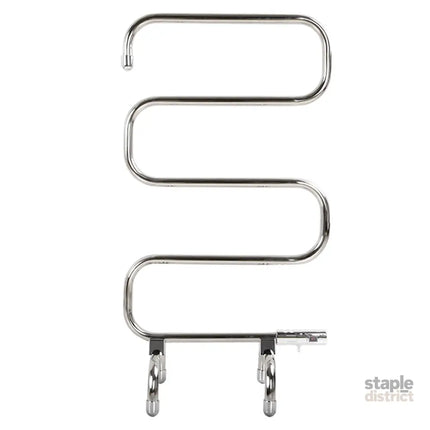 Devanti Electric Heated Towel Rail Rack 5 Bars Freestanding Clothes Dry Warmer - Home & Garden > Laundry & Cleaning >