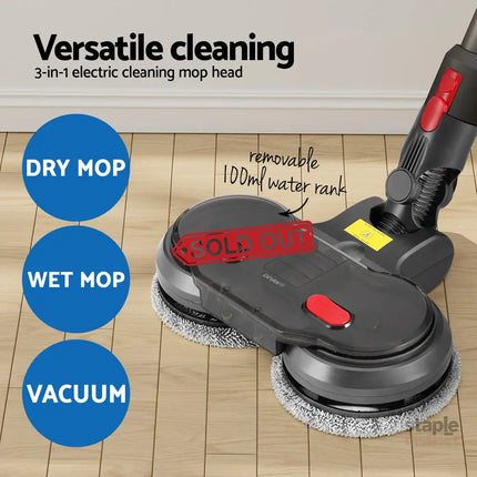 Devanti Electric Mop Head for Dyson V7 8 10 11 15 - Appliances > Vacuum Cleaners > Stick Vacuums