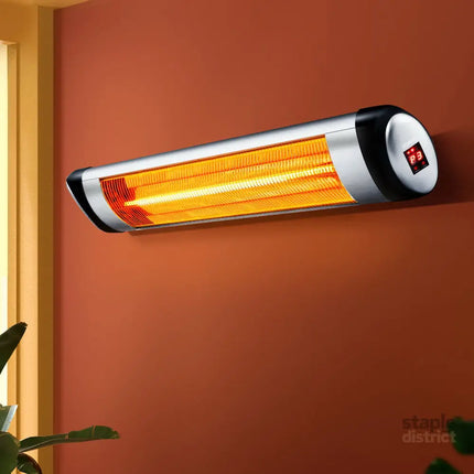 Devanti Electric Strip Heater Radiant Heaters 1500W - Appliances > Heaters > Electric Heaters