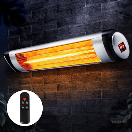 Devanti Electric Strip Heater Radiant Heaters 2000W - Appliances > Heaters > Electric Heaters