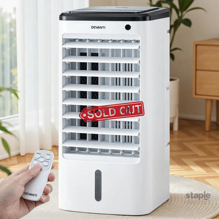 Devanti Evaporative Air Cooler Conditioner w/ Remote 4L - Appliances > Air Conditioners > Evaporative Coolers