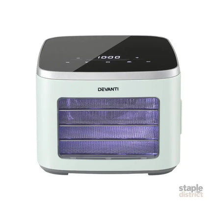 Devanti Food Dehydrator Machine 5 Tray Mini Fruit Dryer Maker Green - Appliances > Kitchen Appliances > Food Dehydrators
