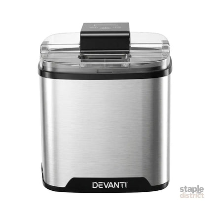 Devanti Ice Cream Maker Machine 2L Homemade Gelato Sorbet Frozen Drinks Sliver - Appliances > Kitchen Appliances > Ice
