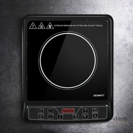 Devanti Induction Cooktop 30cm Portable Cooker - Appliances > Kitchen Appliances > Cooktops & Stoves
