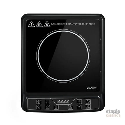 Devanti Induction Cooktop 30cm Portable Cooker - Appliances > Kitchen Appliances > Cooktops & Stoves