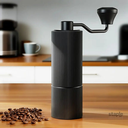 Devanti Manual Coffee Grinder with 24 Adjustable Settings | Hand Coffee Bean Burr Mill for Espresso French Press