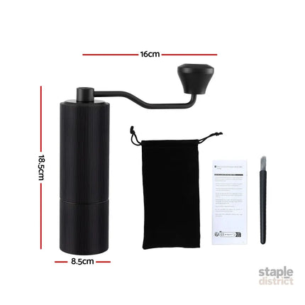 Devanti Manual Coffee Grinder with 24 Adjustable Settings | Hand Coffee Bean Burr Mill for Espresso French Press
