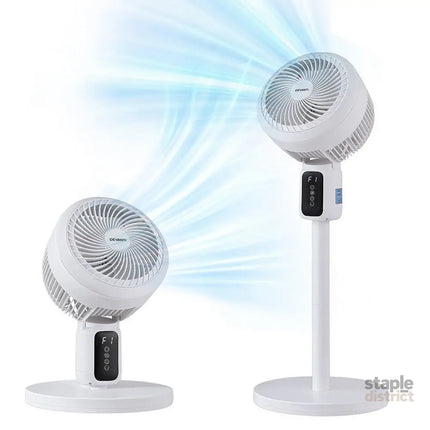 Devanti Pedestal Fan W/ Remote 3 Speed 12H Timer Height Adjustable Cooling Fan - Appliances > Fans > Portable Fans