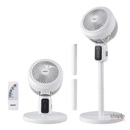 Devanti Pedestal Fan W/ Remote 3 Speed 12H Timer Height Adjustable Cooling Fan - Appliances > Fans > Portable Fans