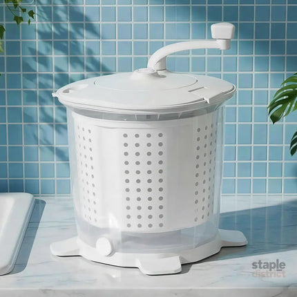 Devanti Portable Washing Machine Manual Spin Dryer Compact for Camping Caravan Apartment - Appliances > Washers Dryers