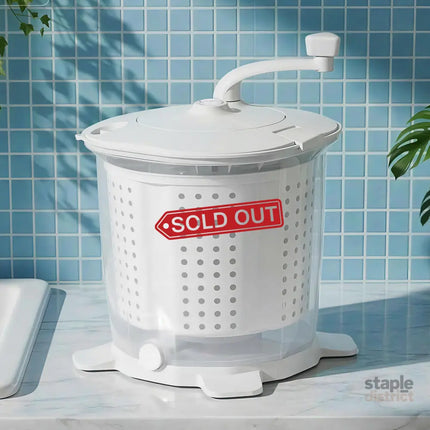 Devanti Portable Washing Machine Manual Spin Dryer Compact for Camping Caravan Apartment - Appliances > Washers Dryers