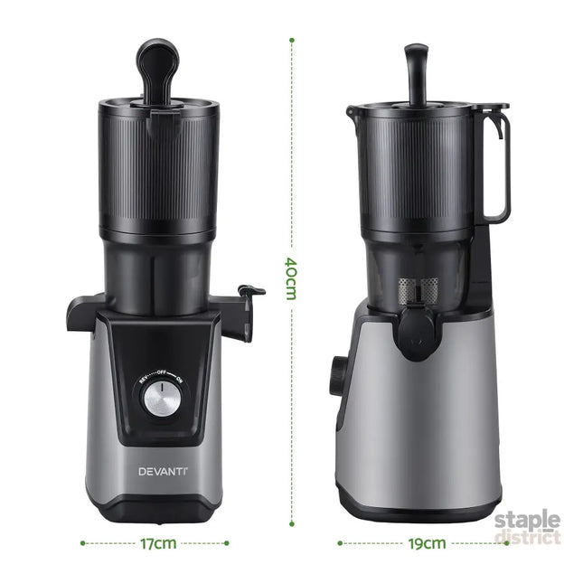 DEVANTI Slow Juicer Cold Press 200W for Fruit Vegetable Juice - Commercial > Commercial Others > Distilling & Brewing