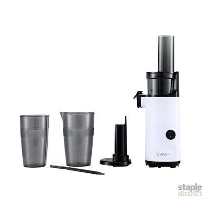 Devanti Slow Juicer Cold Press Fruit Juice Extractor 130W White - Commercial > Commercial Others > Distilling & Brewing