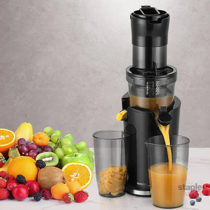 Devanti Slow Juicer Cold Press Fruit Juice Extractor 200W Black - Commercial > Commercial Others > Distilling & Brewing