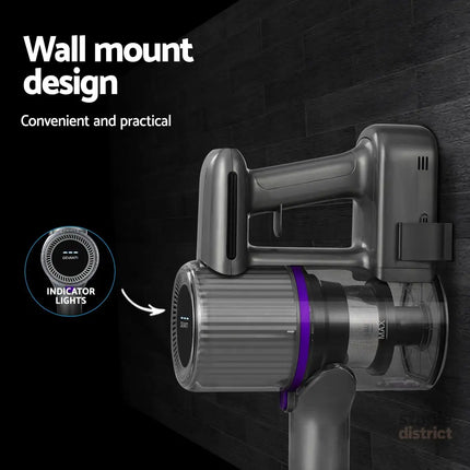 Devanti Stick Vacuum Cleaner Bagless Cordless 120W Purple - Appliances > Vacuum Cleaners > Stick Vacuums