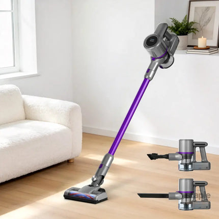 Devanti Stick Vacuum Cleaner Bagless Cordless 120W Purple - Appliances > Vacuum Cleaners > Stick Vacuums