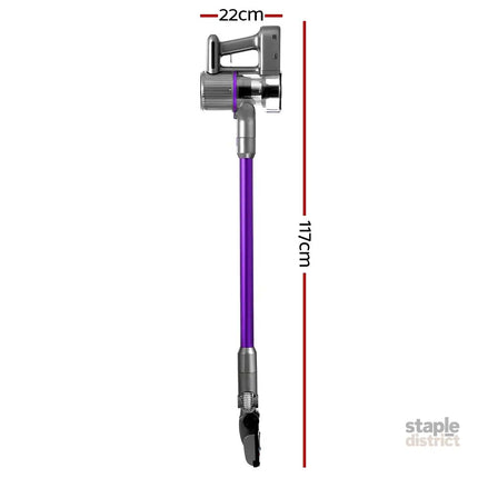 Devanti Stick Vacuum Cleaner Bagless Cordless 120W Purple - Appliances > Vacuum Cleaners > Stick Vacuums