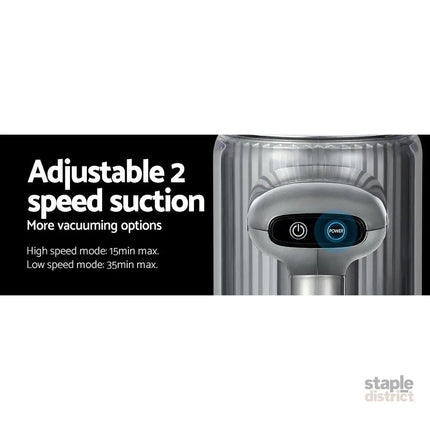 Devanti Stick Vacuum Cleaner Bagless Cordless 120W Purple - Appliances > Vacuum Cleaners > Stick Vacuums