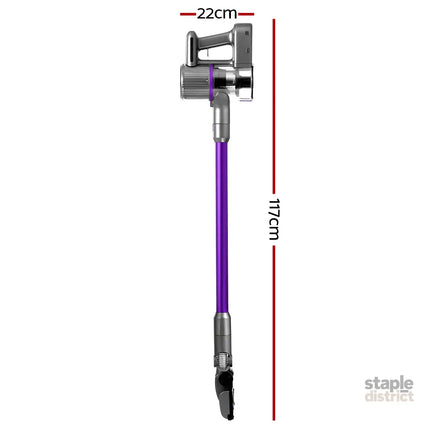 Devanti Stick Vacuum Cleaner Bagless Cordless 120W Purple - Appliances > Vacuum Cleaners > Stick Vacuums
