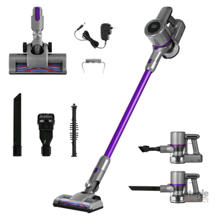 Devanti Stick Vacuum Cleaner Bagless Cordless 120W Purple - Appliances > Vacuum Cleaners > Stick Vacuums